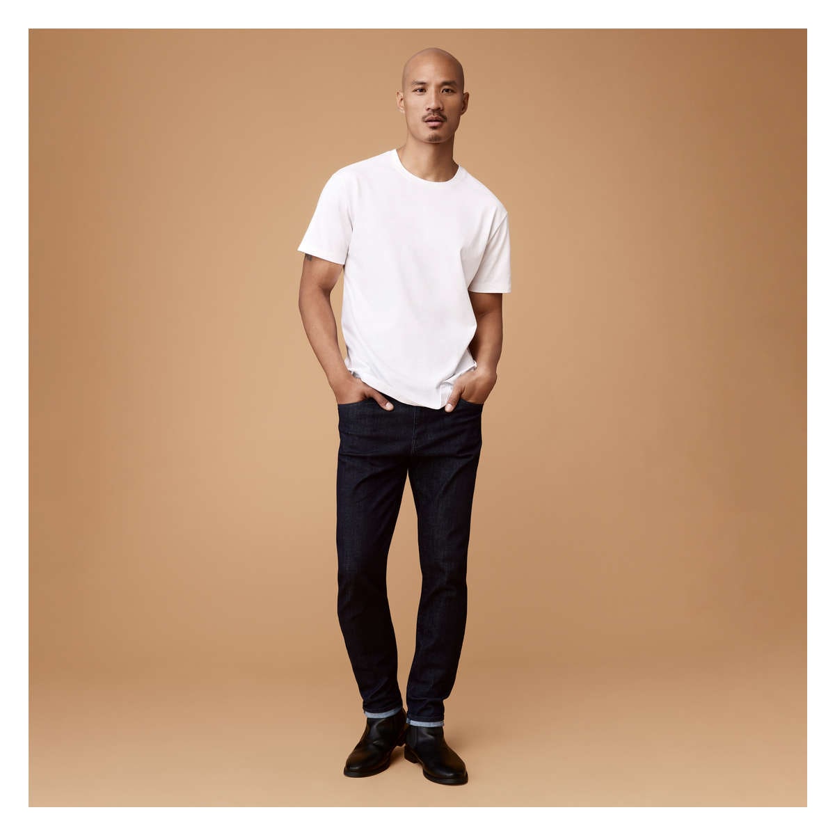 Dark sales rinse denim